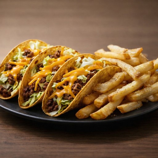 Kids Beef Tacos w/Fries